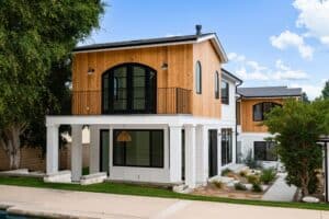 Modern style house outside view